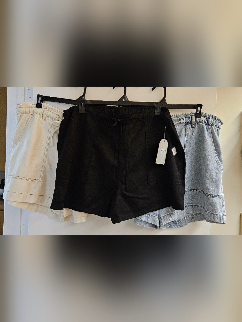 Time and Tru Womens XXXL 22 Drapey Utility Shorts Lot of 3 NWT High Rise